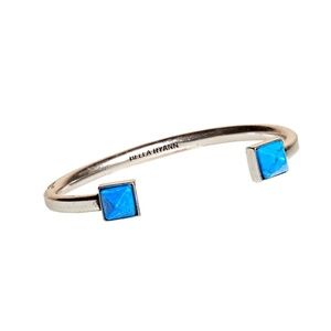 Cuff Bracelet in Silver with Turqouise